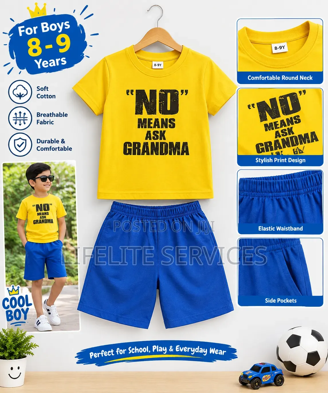 2 Pieces Clothe for 8 to 10yrs Boys