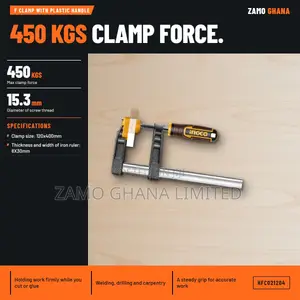 F Clamp With Plastic Handle - Hfc021204
