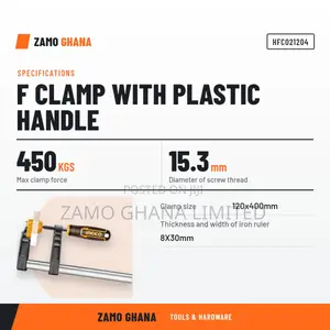F Clamp With Plastic Handle - Hfc021204