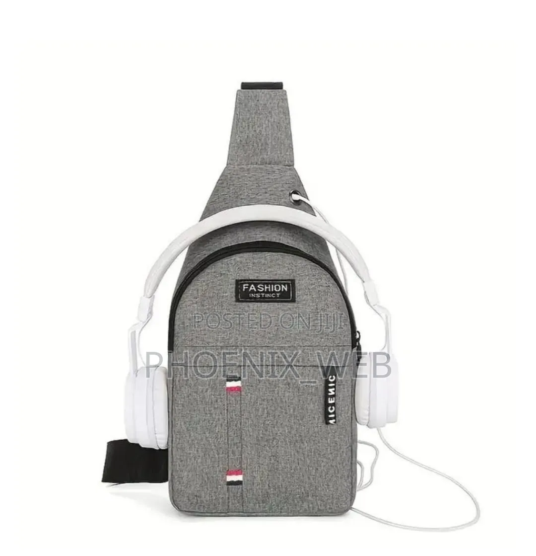 Unisex Fashtion Canvas Shoulder Chest Bag