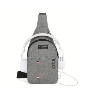 Unisex Fashtion Canvas Shoulder Chest Bag