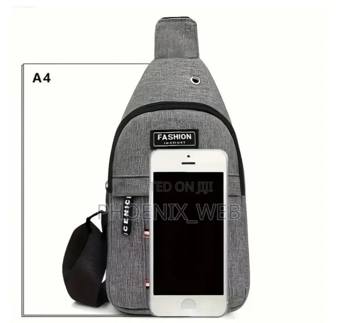 Unisex Fashtion Canvas Shoulder Chest Bag