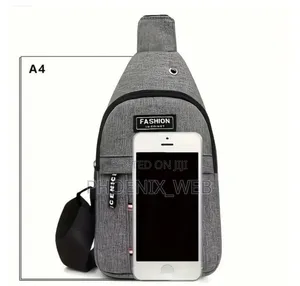 Unisex Fashtion Canvas Shoulder Chest Bag
