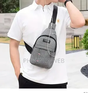 Unisex Fashtion Canvas Shoulder Chest Bag