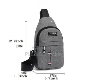Unisex Fashtion Canvas Shoulder Chest Bag