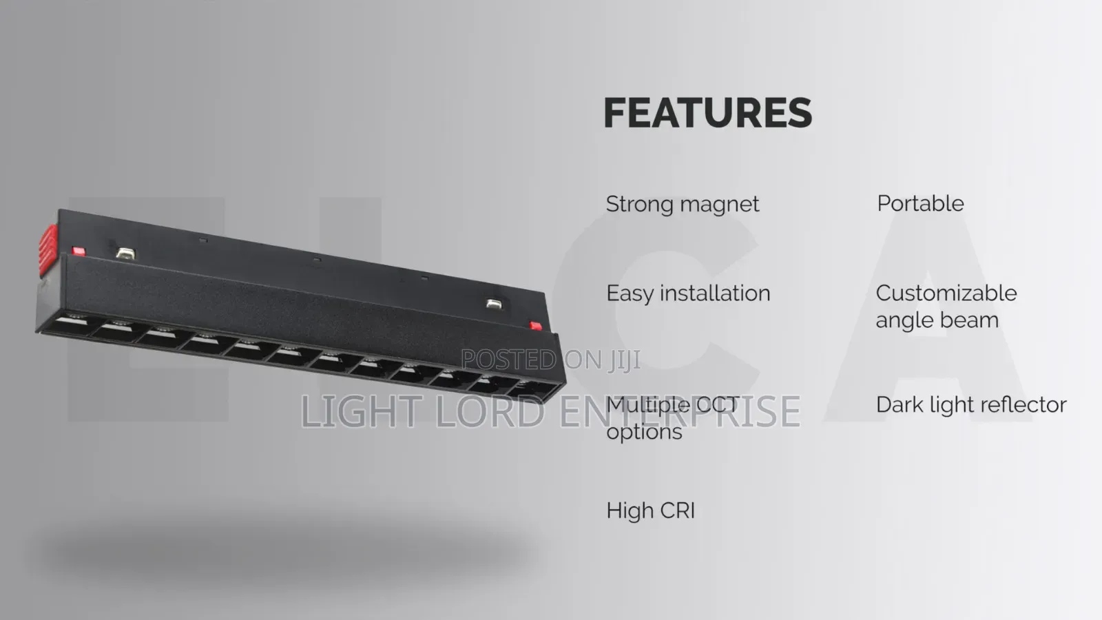 220mm Duted Eye Grill Magnetic Light 2color