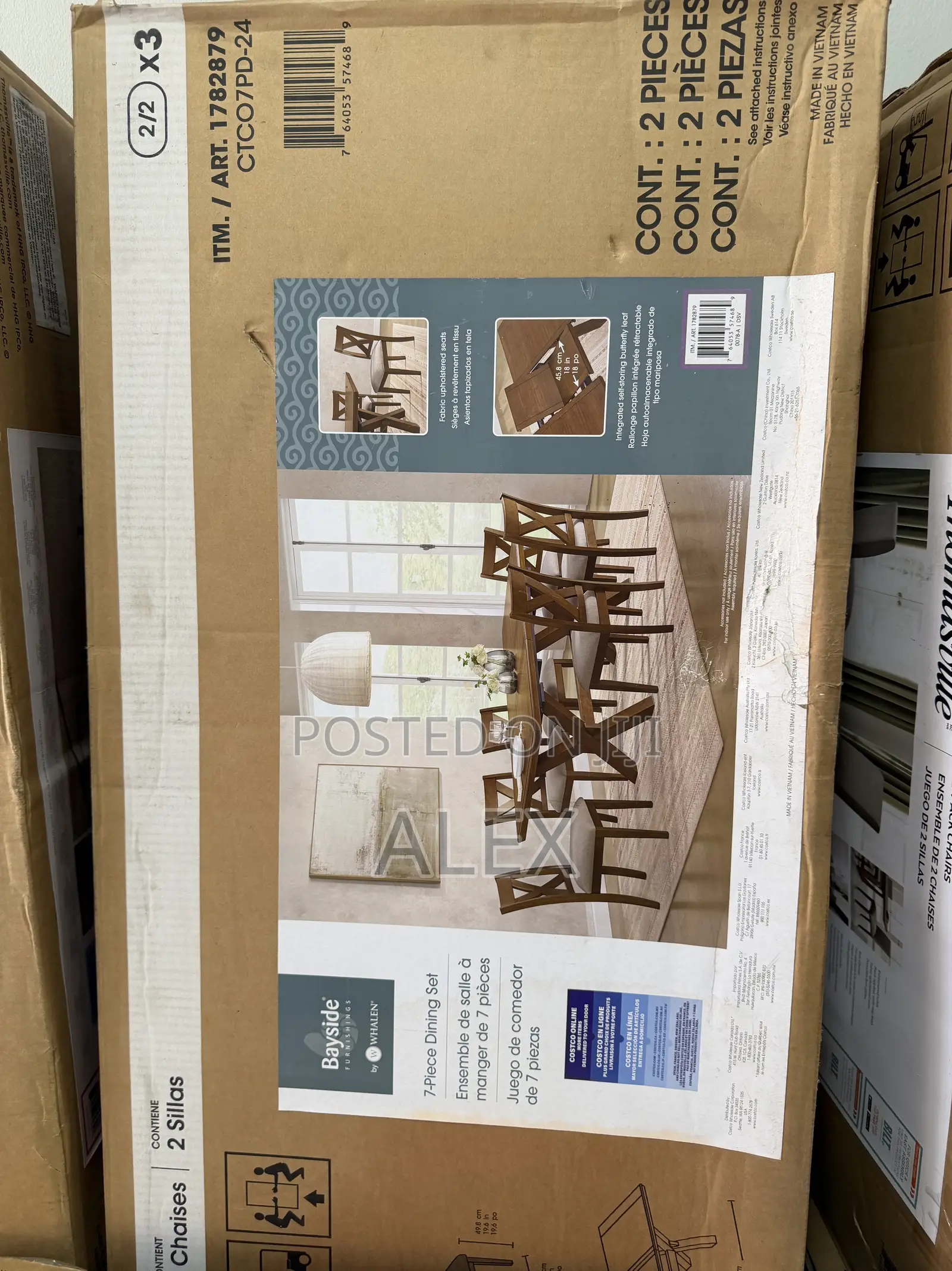 Bayside Furnishings Bryce 7- Piece Dining Set by Whalen.