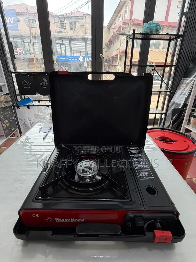 Portable Gas Stove With Case - Happy Home - For Table & Camping