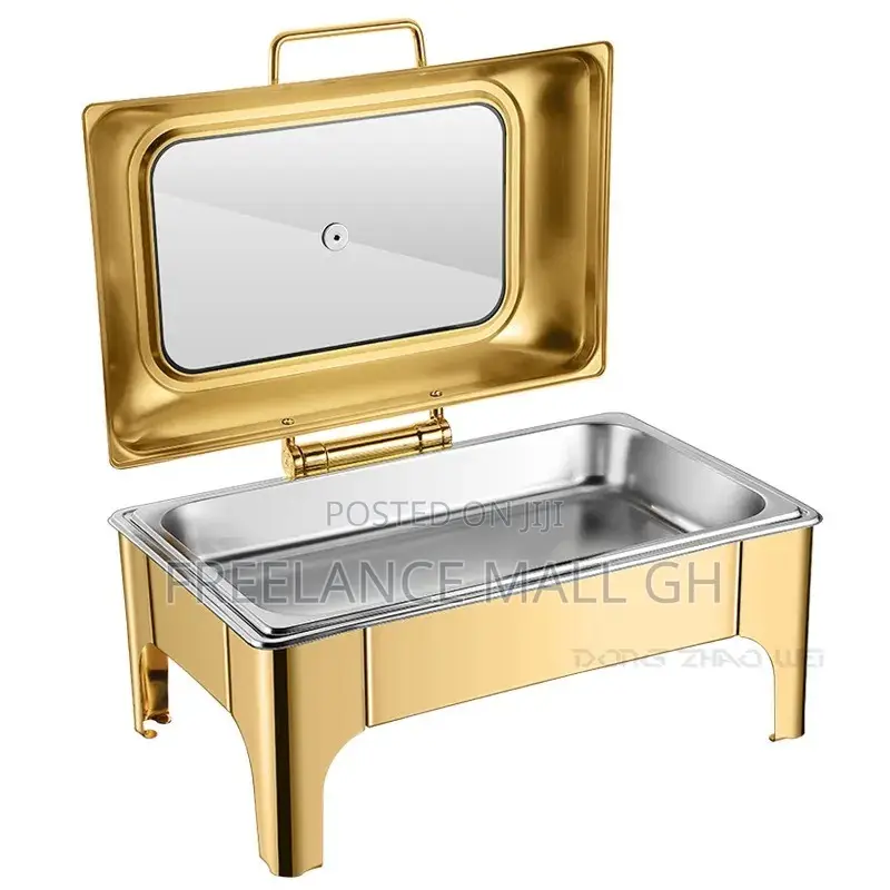 Rectangular Gold Chafing Dish