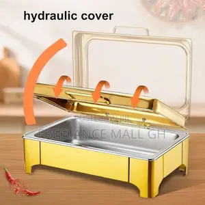 Rectangular Gold Chafing Dish