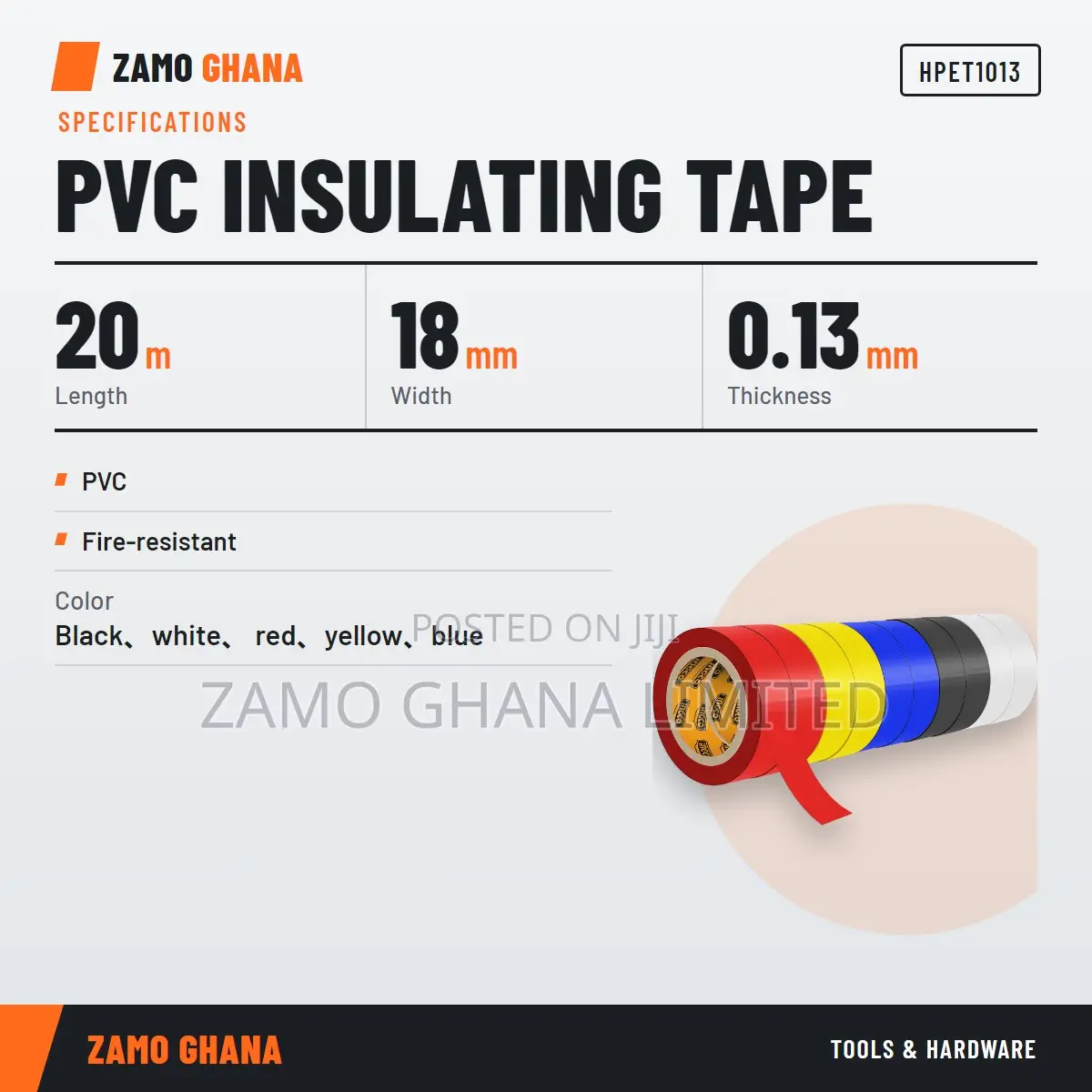 PVC Insulating Tape 20m - Hpet1013
