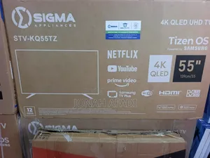 Sigma 55 Inch Qled 4K Frameless TV With Bluetooth and Icast