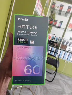 New Infinix Hot 60i 128 GB Blue