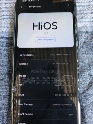 Tecno Camon 50 Pro 256 GB Gray