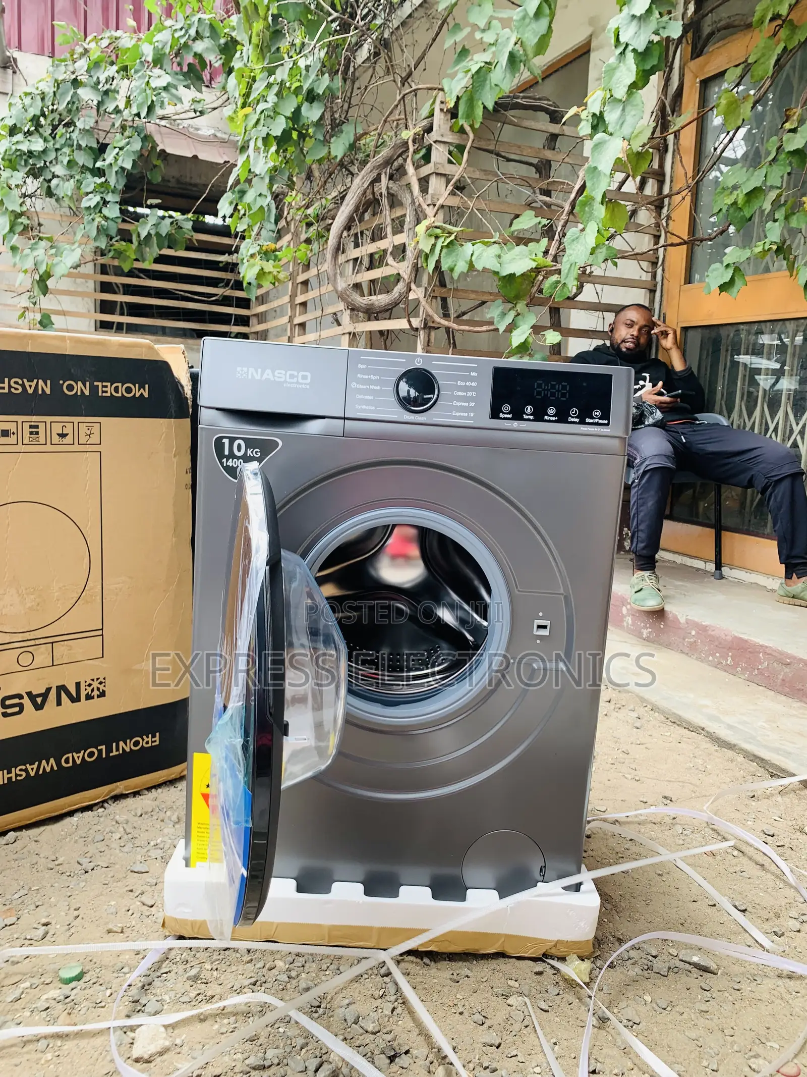 Hot Deals Nasco 11kg Front Load Full Auto Washing Nac Nas-11kg-Sbdinv