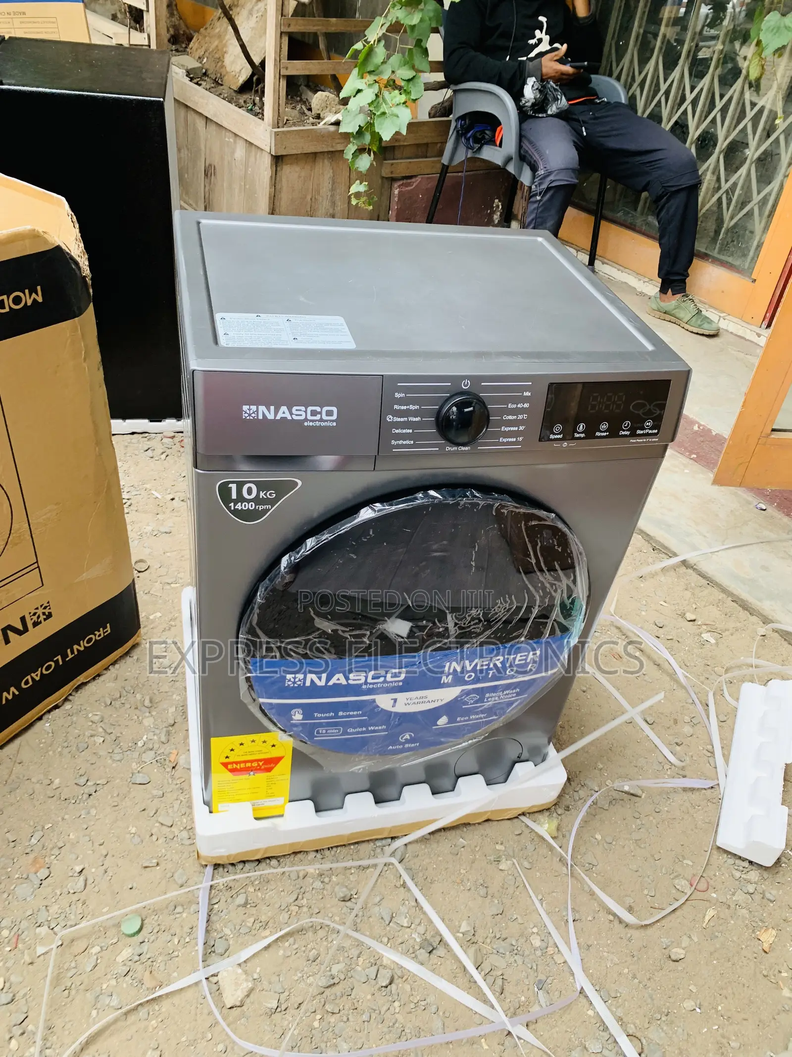 High Sleek Nasco 11kg Front Load Full Auto Washing Machine Nas-11kg-Sb