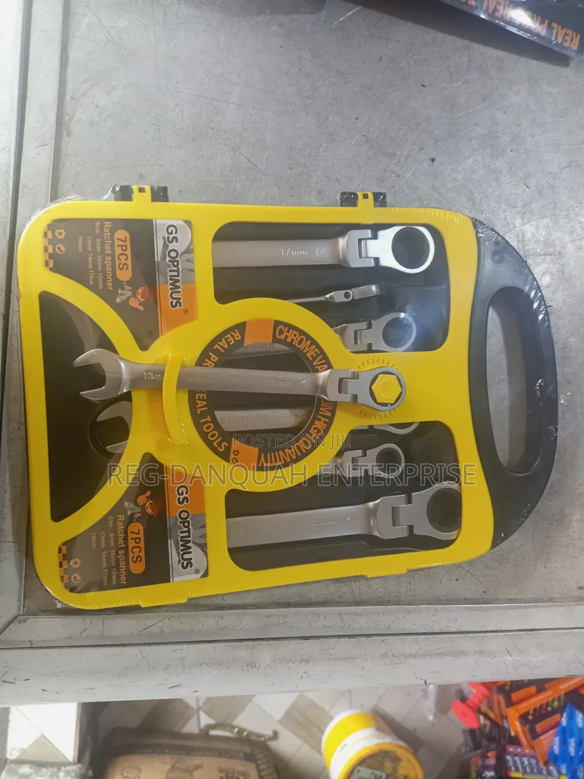 7pcs Flexible Ratchet Combination Spanner Set
