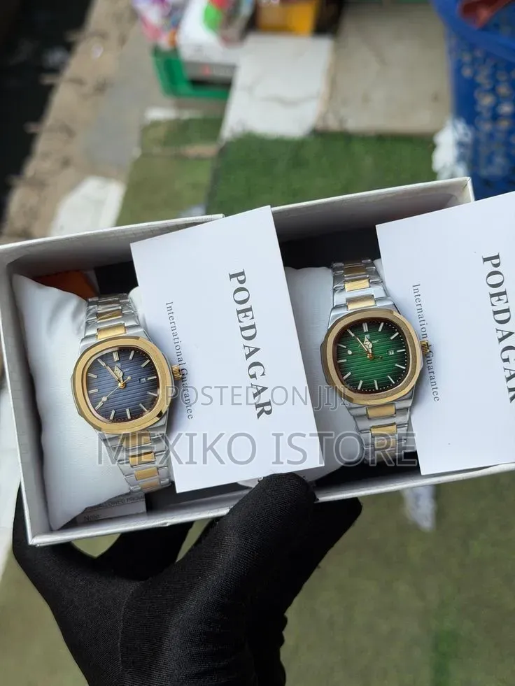 Poedagar Men's Luxury Stainless Steel Watches