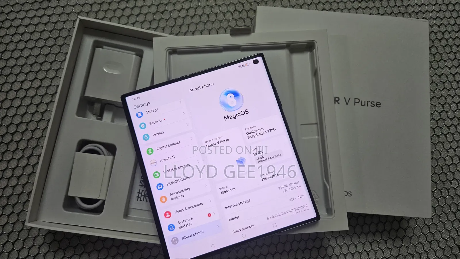 New Honor Magic V3 256 GB Black