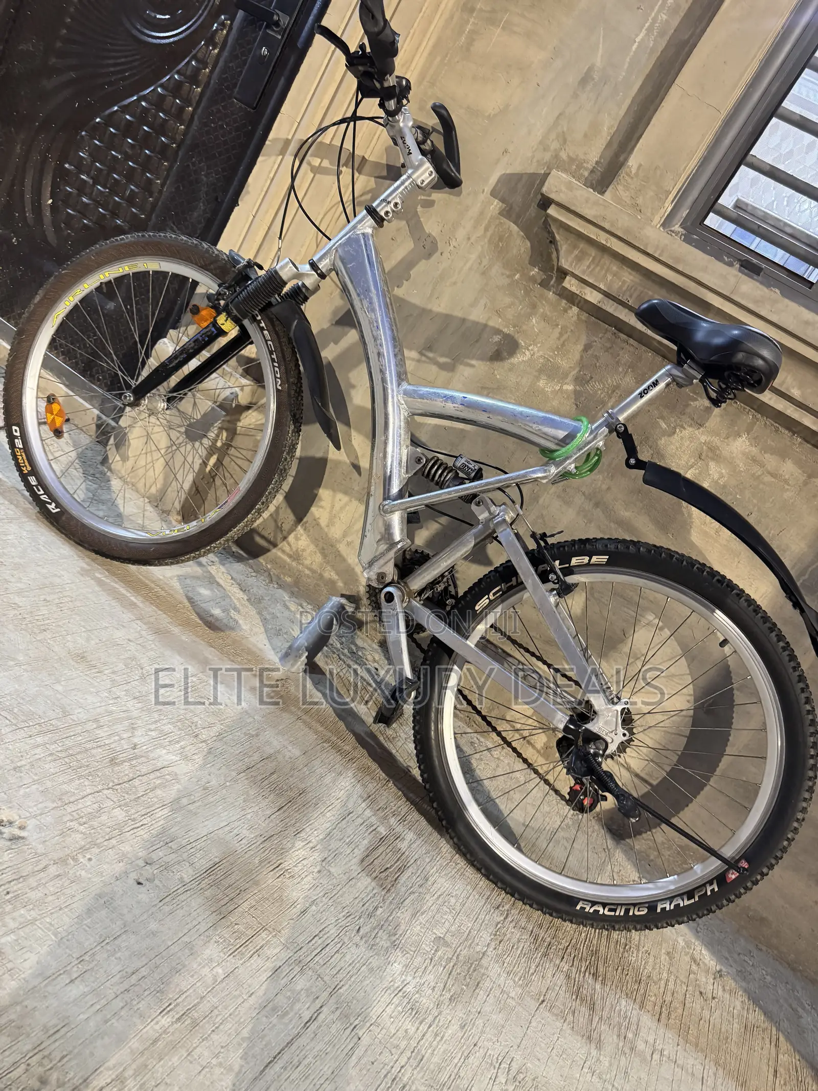 Sporty Silver Mountain Bike