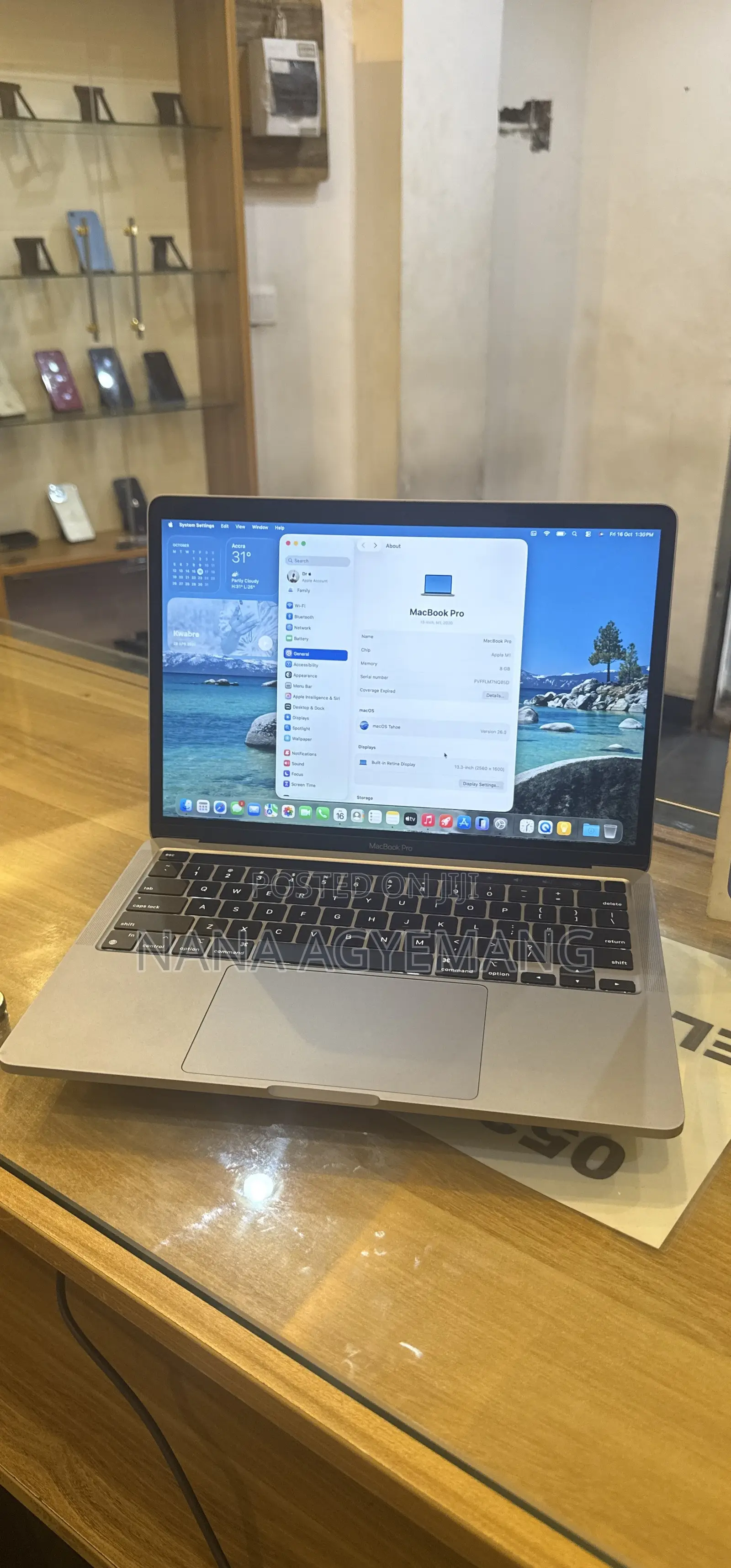 Laptop Apple MacBook Pro 2020 8GB Apple M1 SSD 256GB