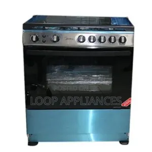 Midea 5 Burner Gas Cooker With Oven - 30amg5g027-Silver