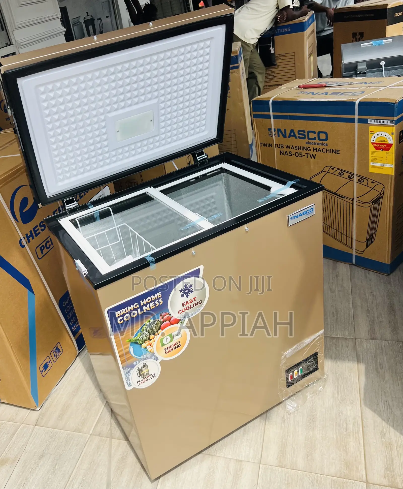 Quality Cooling Nasco Nas200fl Chest Freezer(Gold)