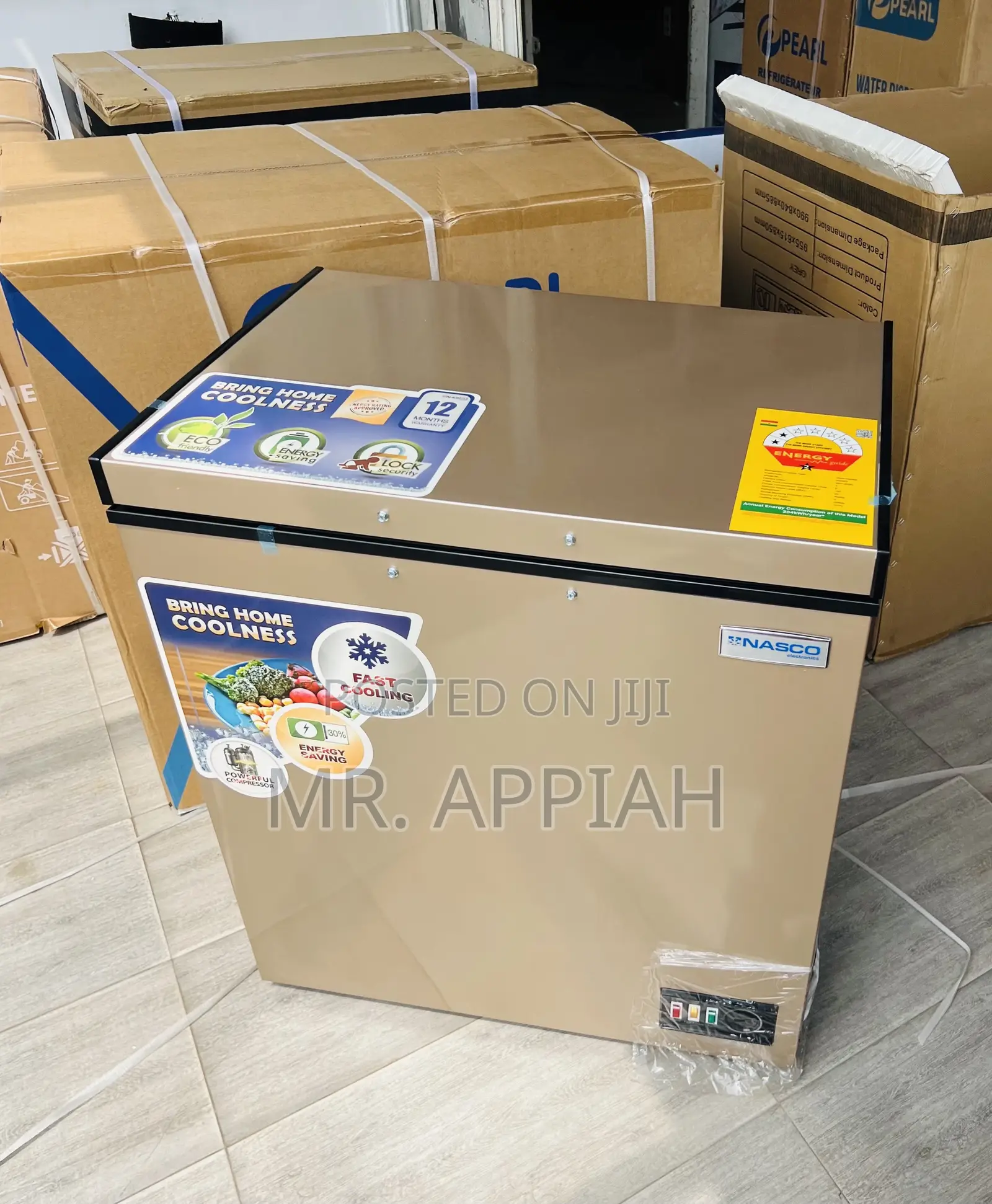 Quality Cooling Nasco Nas200fl Chest Freezer(Gold)
