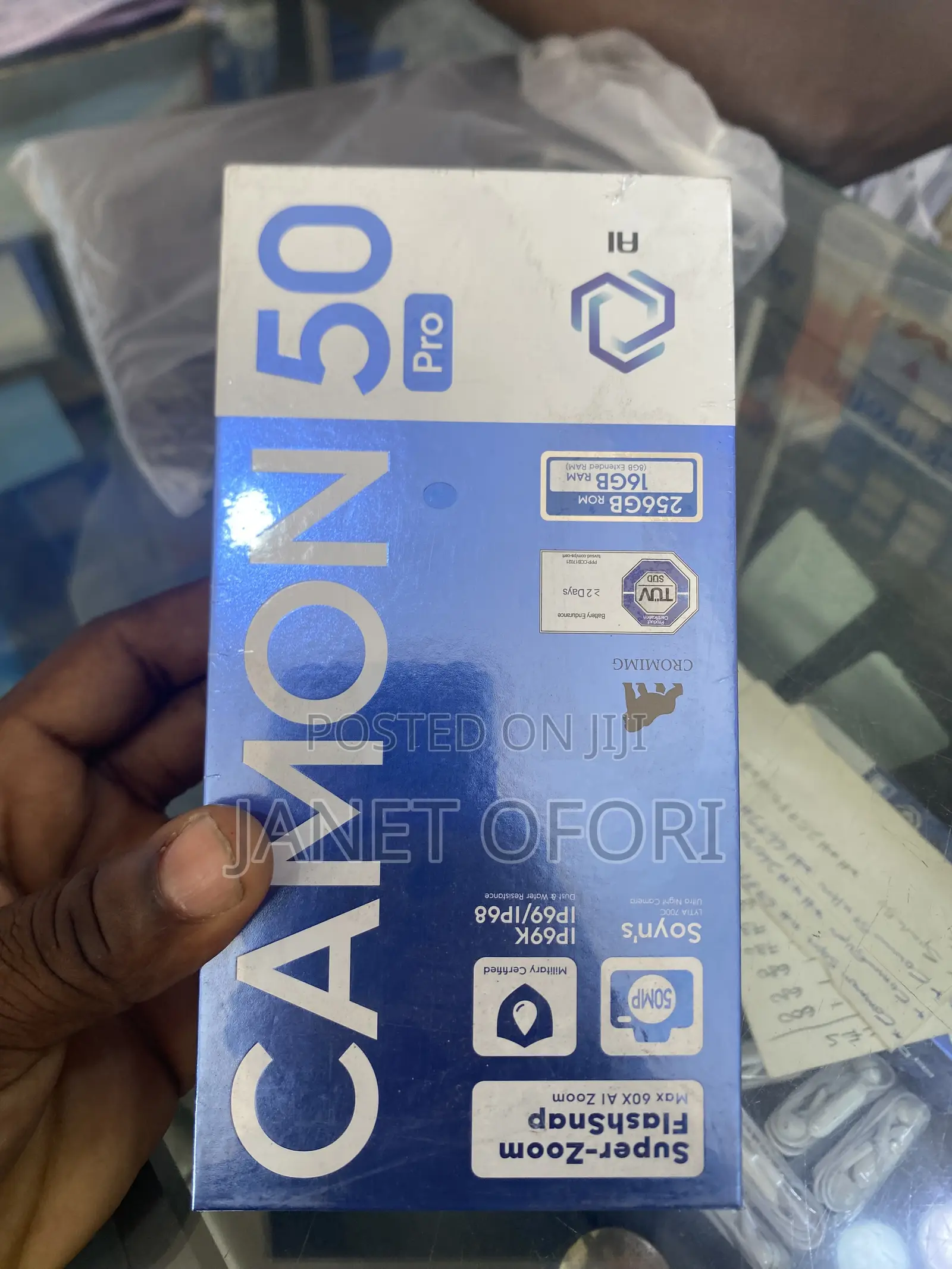 New Tecno Camon 50 Pro 256 GB Black