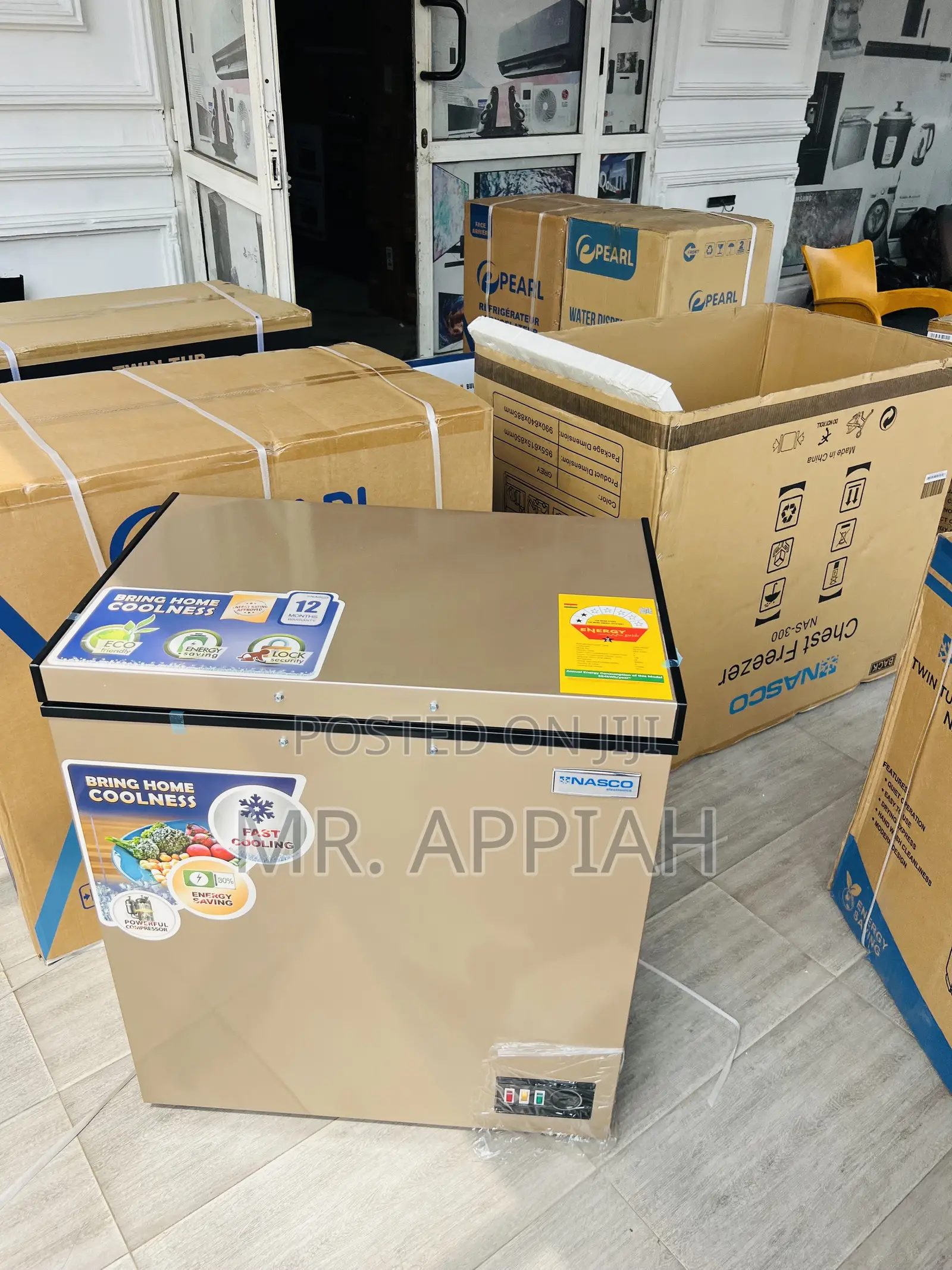 Quality Freezer Single Door Nasco Nas200fl(Gold)142L