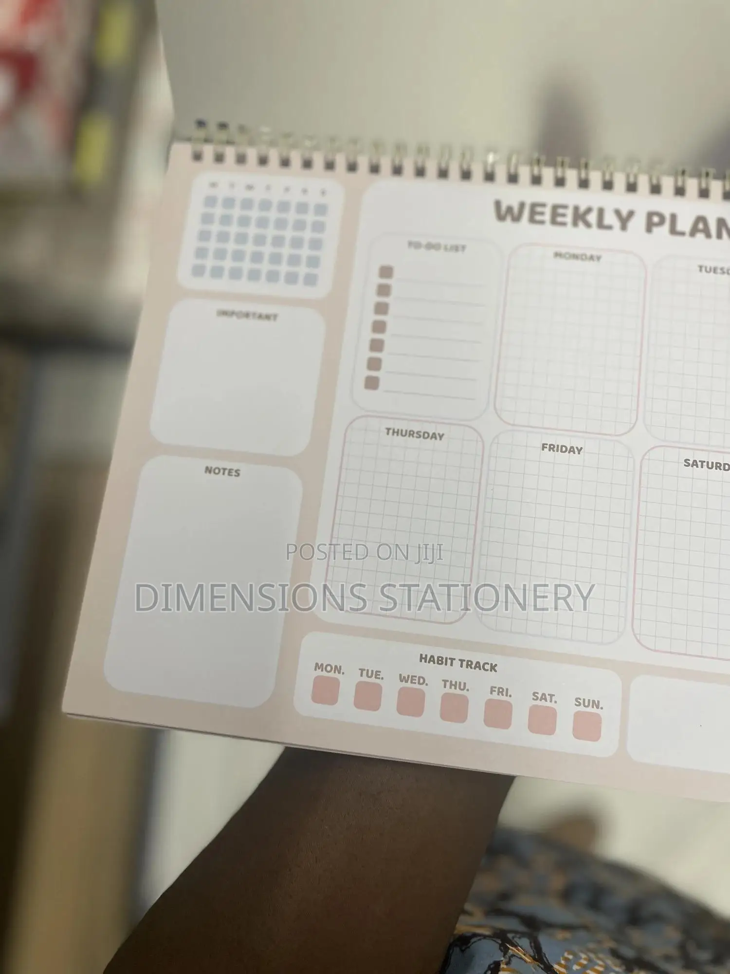 Weekly and Daily Planners.