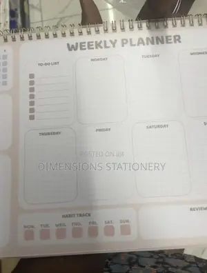 Weekly and Daily Planners.