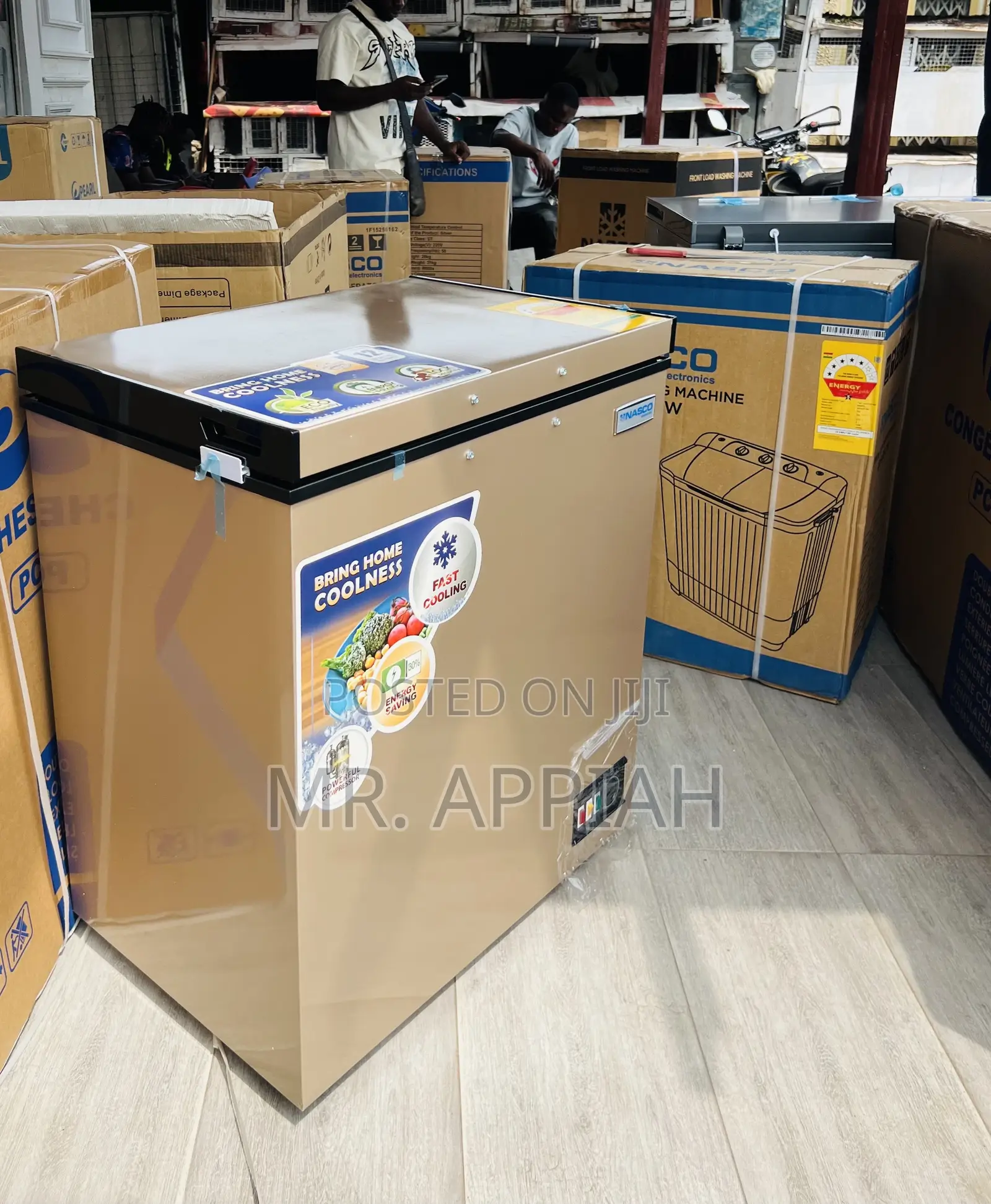 Smart Cooling Nasco Nas200fl Single Door Chest Freezer(Gold) 