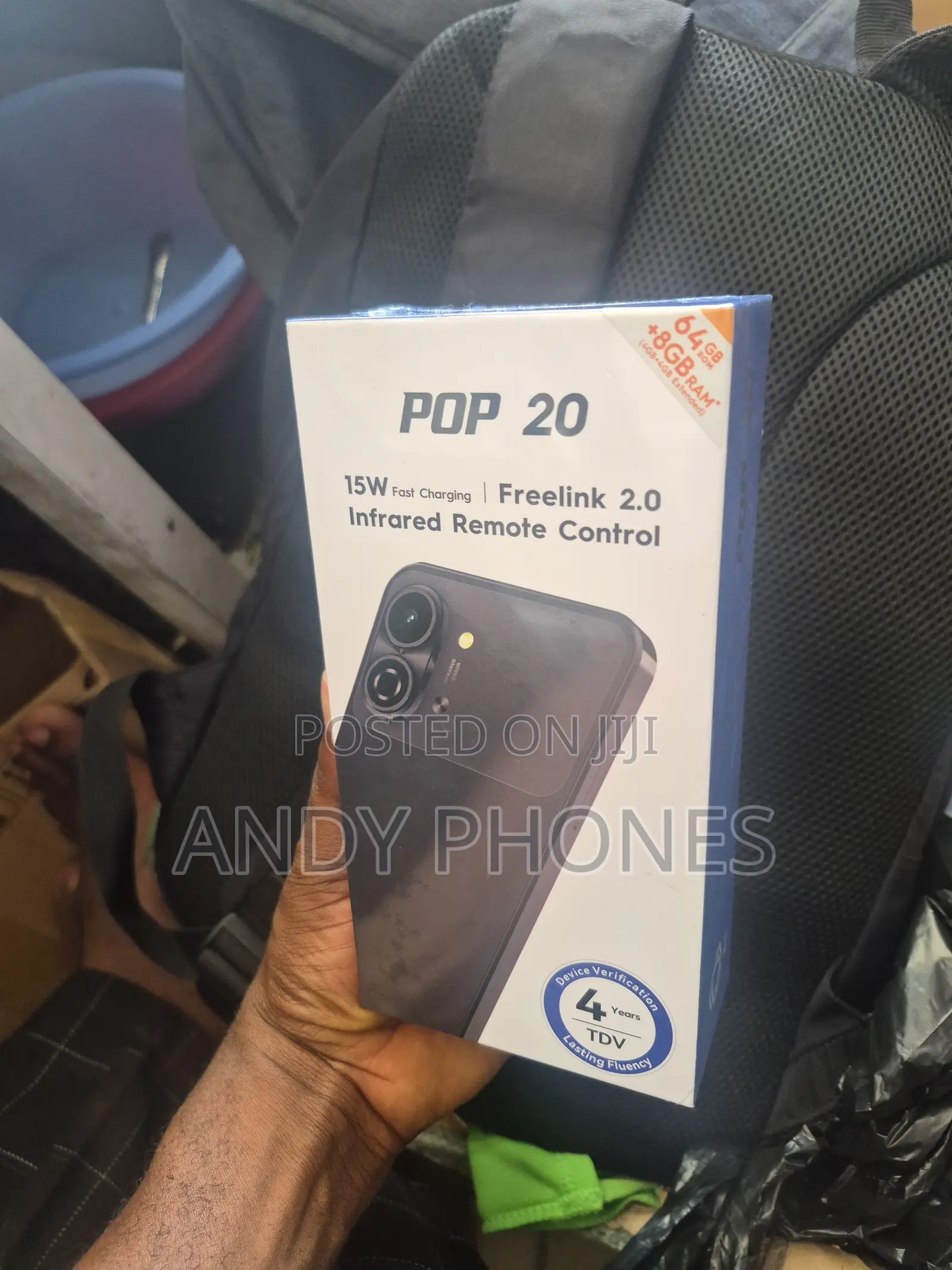 New Tecno Pop 20 64 GB Black