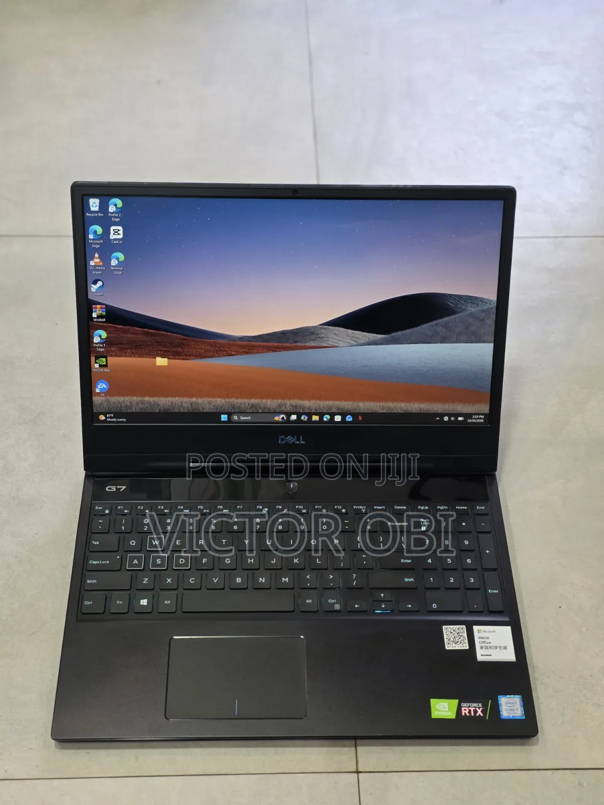 Laptop Dell G7 15 7590 16GB Intel Core i7 SSD 512GB
