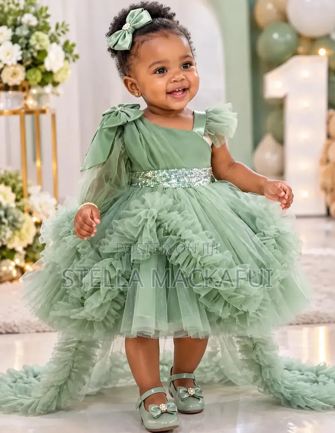 Gown With Veil for 1-2yrs Only