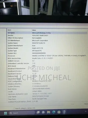 Laptop Acer Aspire A315 52 8GB Intel Core i5 SSD 256GB