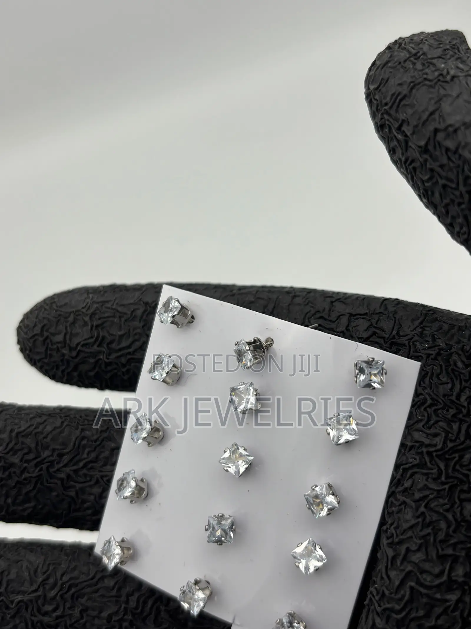 Zirconia Iced Earing( Non-Magnetic)