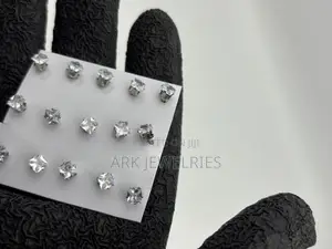 Zirconia Iced Earing( Non-Magnetic)