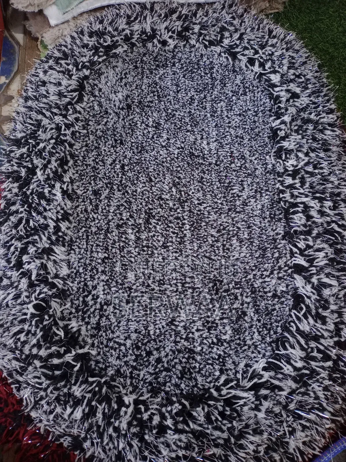 Fluffy and Rabbit Fur Floor Mat
