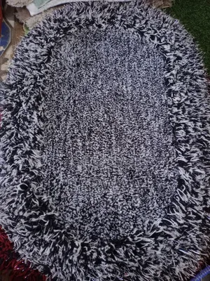 Fluffy and Rabbit Fur Floor Mat