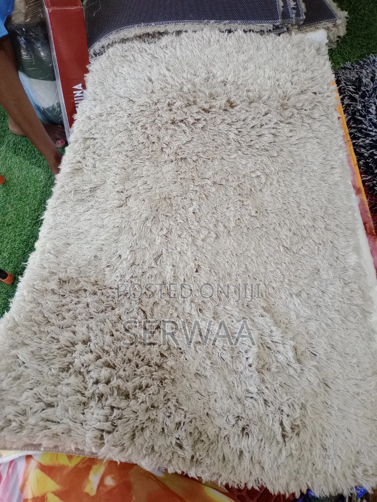 Fluffy and Rabbit Fur Floor Mat