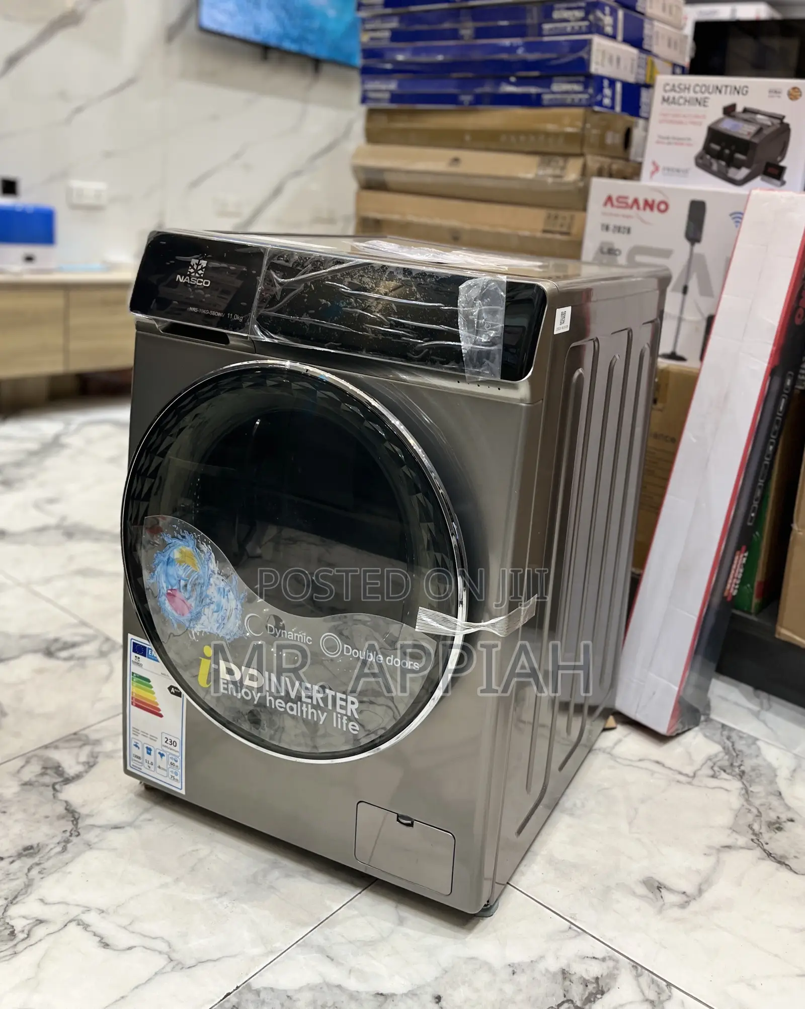 Classic Adorable Nasco 11kg Front Load Washing Machine(Gray)