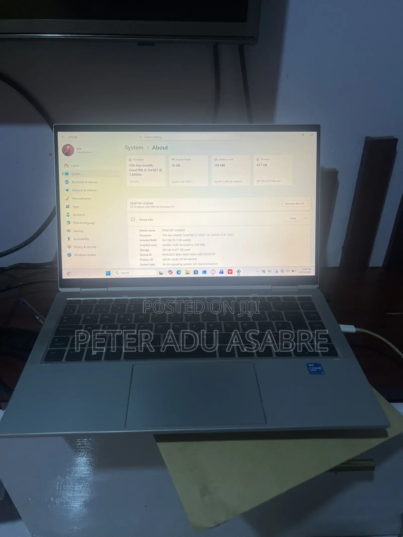 Laptop HP EliteBook x360 1040 G9 16GB Intel Core i5 SSD 512GB