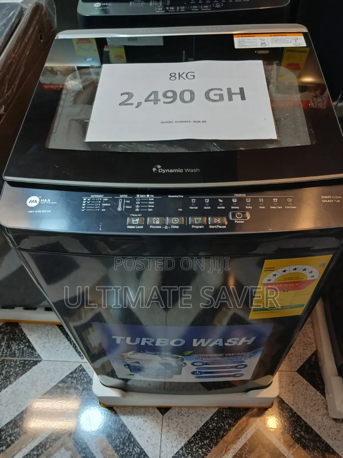 Washing Machine 8kg Top Load H&A