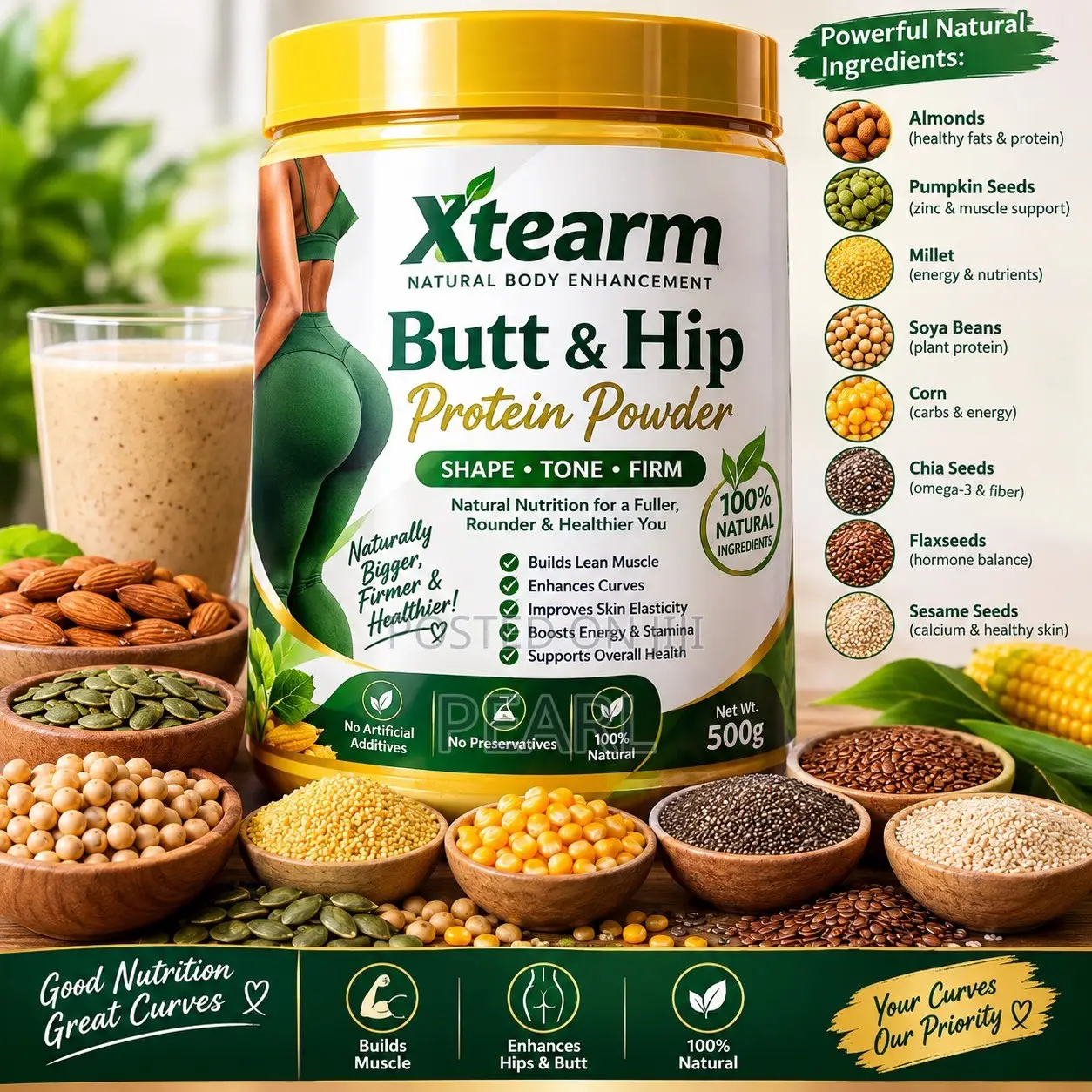 Xtearm Hips and Butt Proteins
