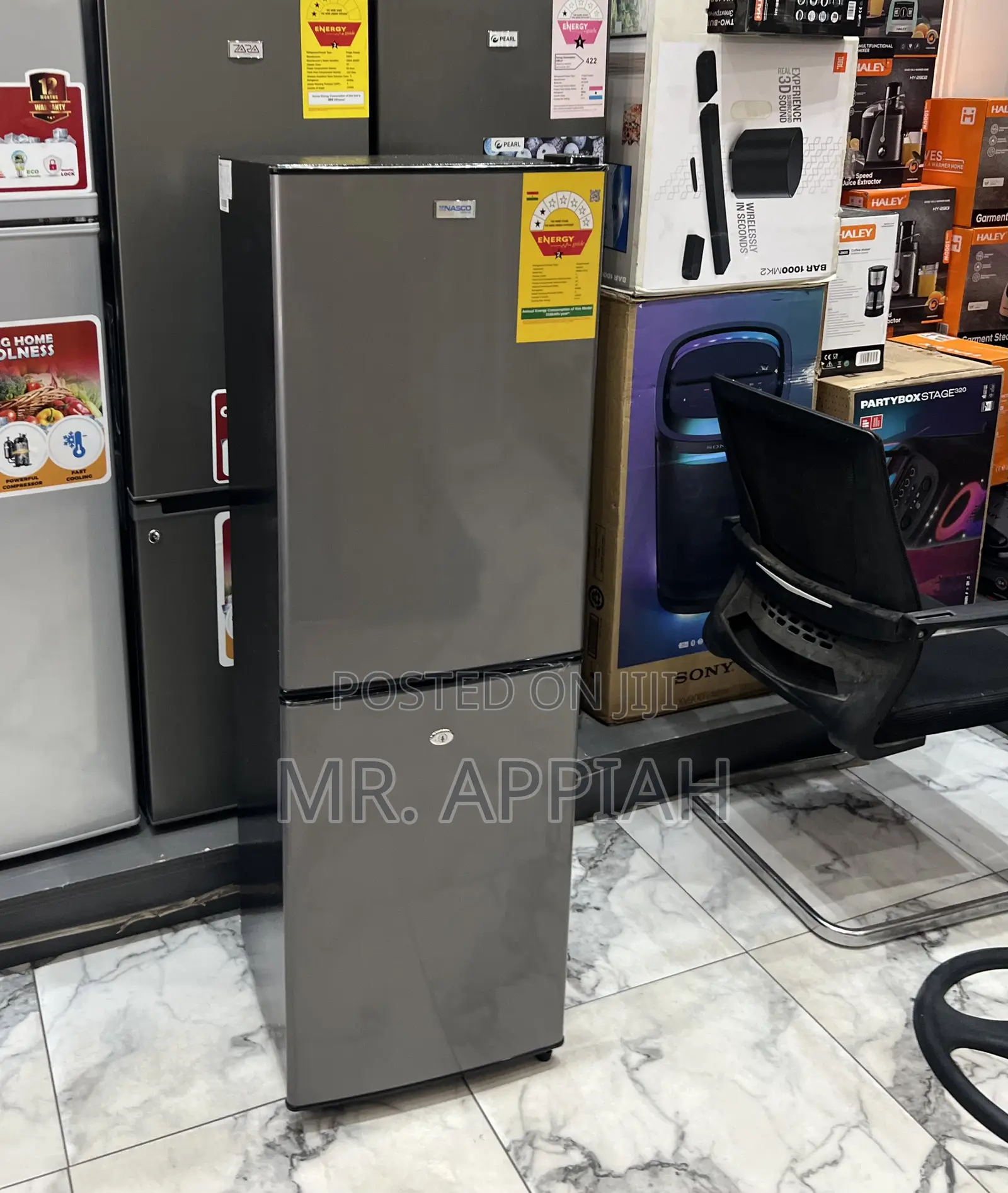 Quality Premium Nasco Nasd2-20fl 2 Door Refrigerator(Dark Gray)