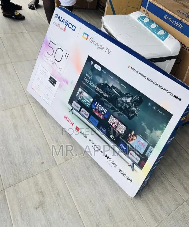 Super Classic Nasco 50 Inch Uhd 4k Smart Led TV(Black)