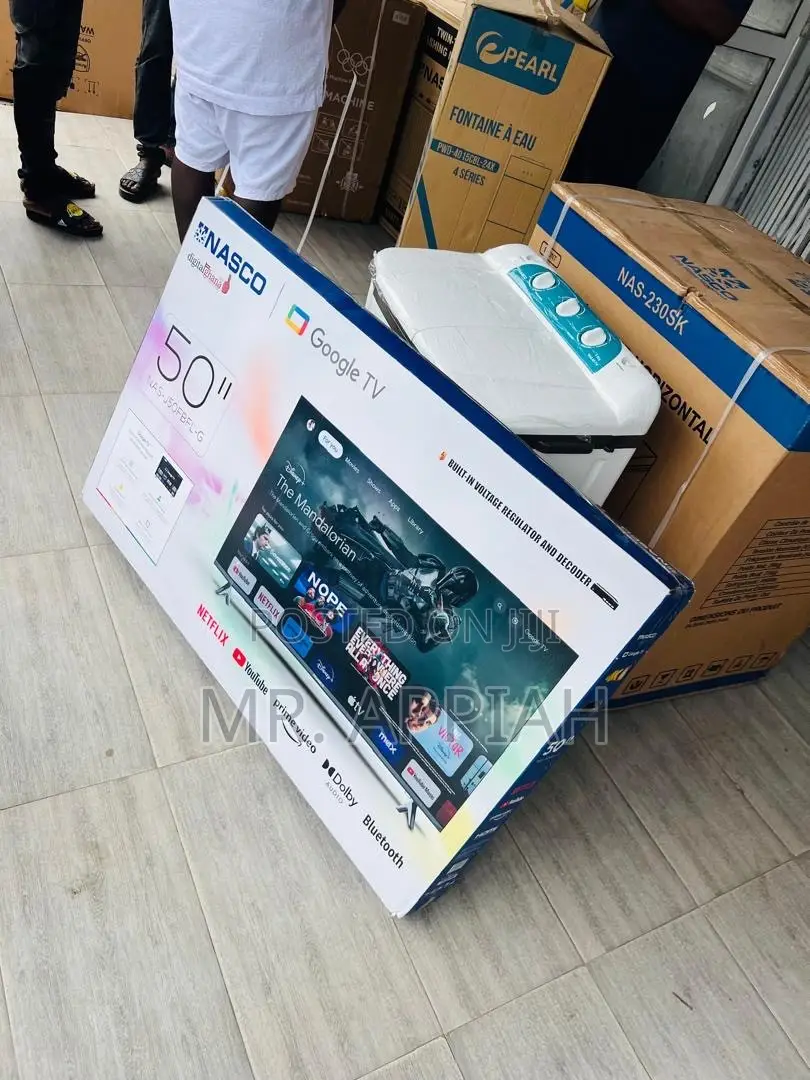 Upgrade Your Viewing Experience Nasco 50” Uhd Smart 4k TV 