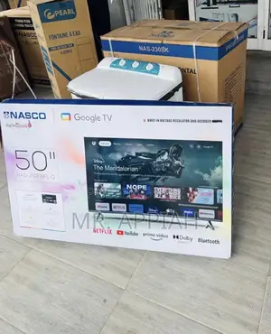 Premium Reliable Nasco 50” Uhd 4k Smart Screen TV(Black)